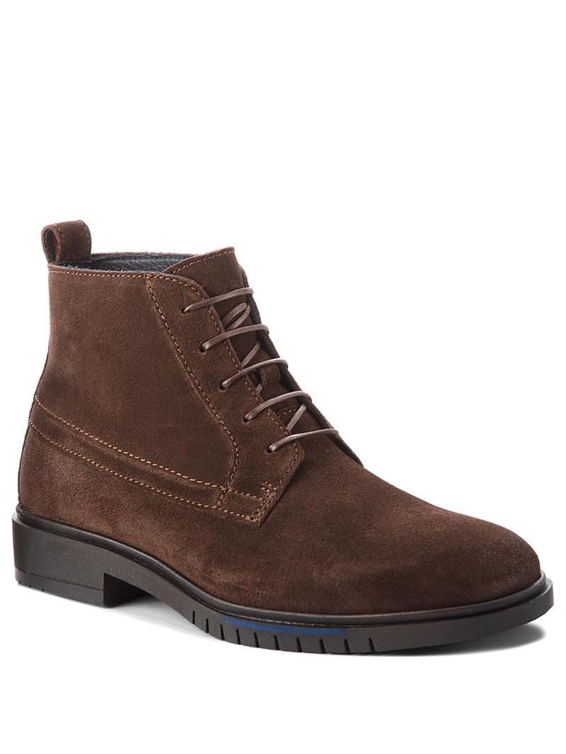 Tommy Hilfiger Stivaletti Uomo In Pelle Suede Coffee Bean - Acquista A  Prezzi Outlet!