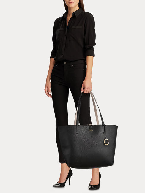 MERRIMACK Shopper reversibile a spalla black/taupe - Borse Donna