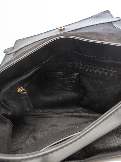 VIGNA  Borsa a tracolla, in pelle Nero Oro - Borse Donna