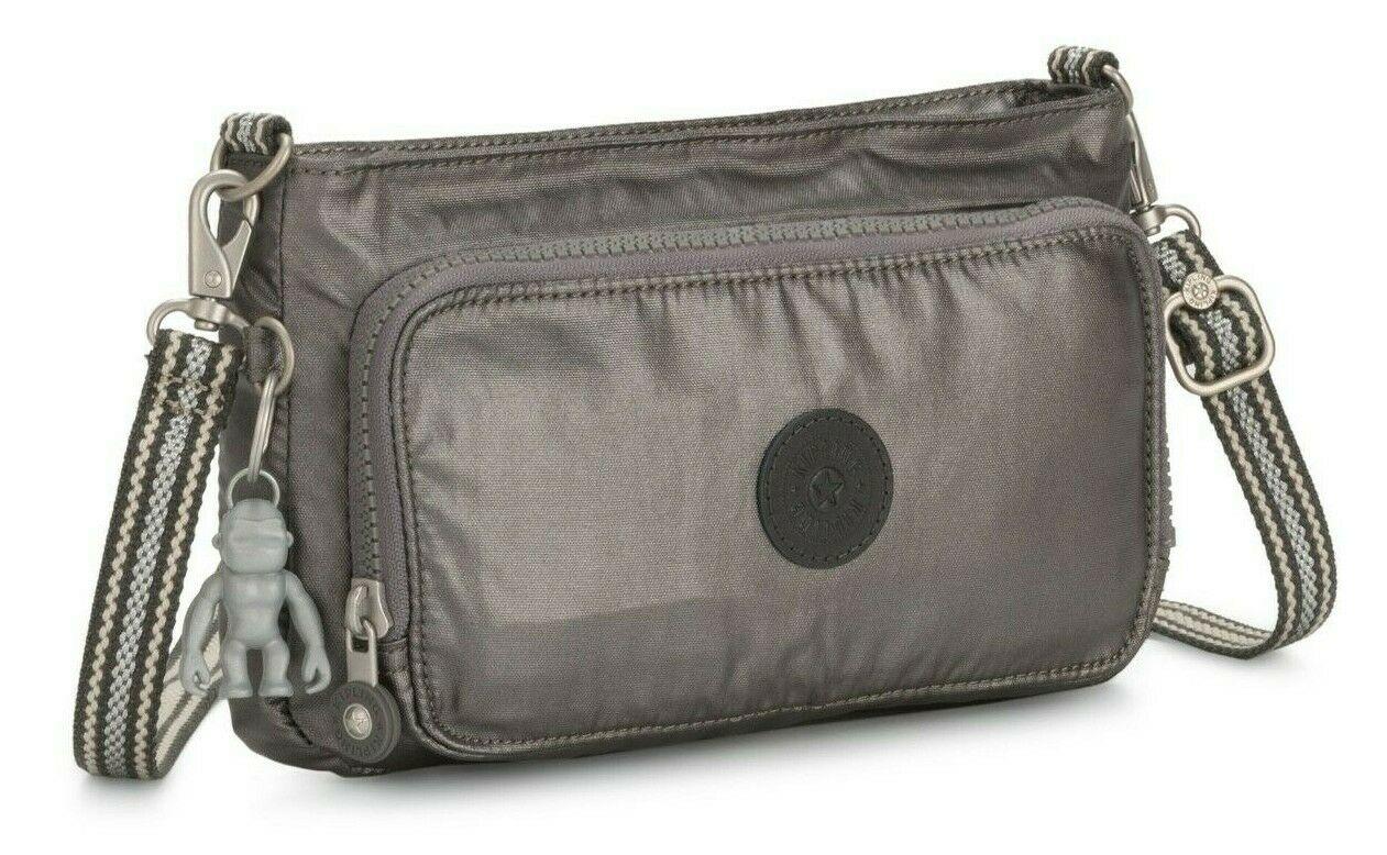 Kipling Kipling Mini Bag A Spalla, Con Tracolla Carbon Metallic