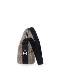 BORBONESE LUNA BAG SMALL ECO LINE Sacca con tracolla OP/NATURALE/NERO - Borse Donna - 4