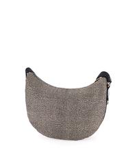 BORBONESE LUNA BAG MIDDLE ECO LINE Sacca a tracolla OP/NATURALE/NERO - Borse Donna - 3