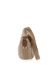 BORBONESE LUNA BAG MIDDLE ECO LINE Sacca a tracolla beige brown - Borse Donna - 4
