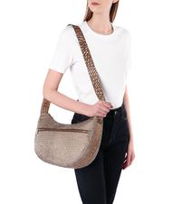 BORBONESE LUNA BAG MIDDLE ECO LINE Sacca a tracolla beige brown - Borse Donna - 5