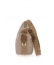 BORBONESE LUNA BAG SMALL ECO LINE Sacca con tracolla beige brown - Borse Donna - 3