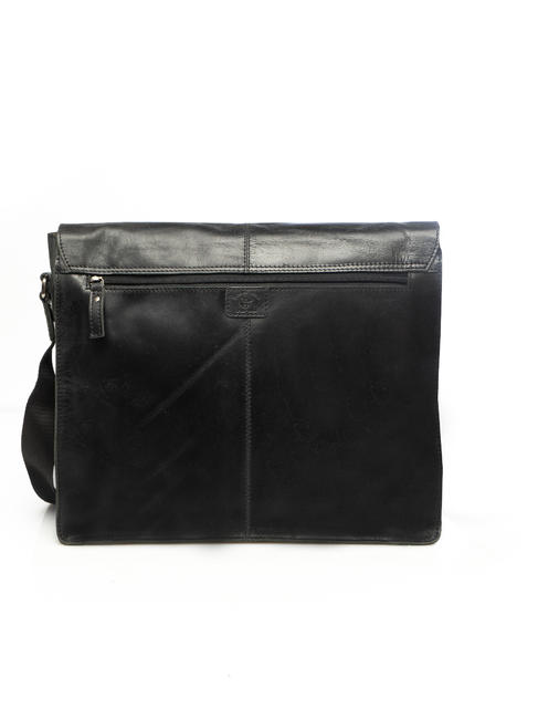 NORFOLK Messenger in pelle Nero - Cartelle Lavoro