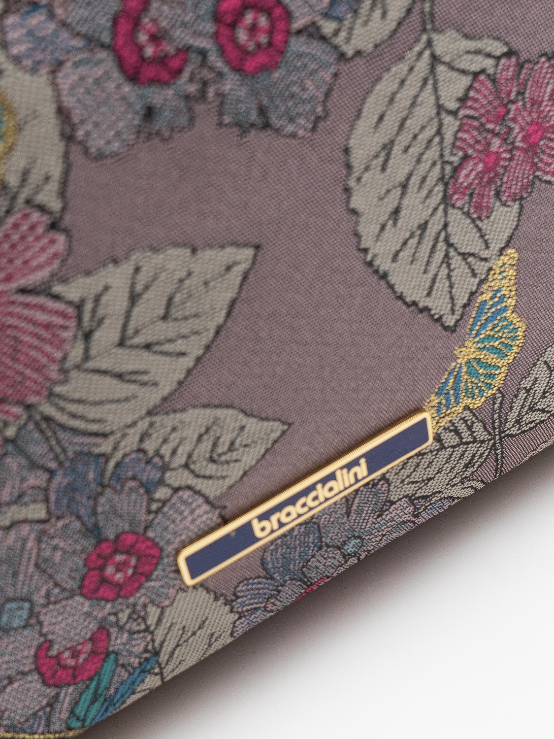 Braccialini Jacquard Borsa A Spalla Cipria/Flora - Acquista A Prezzi Outlet!
