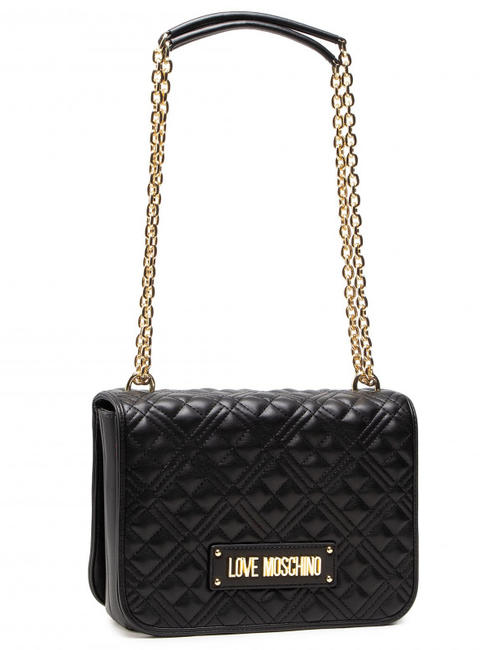 NEW SHINY QUILTED Small bag convertible Nero - Borse Donna