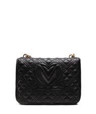 LOVE MOSCHINO NEW SHINY QUILTED Small bag convertible Nero - Borse Donna - 3