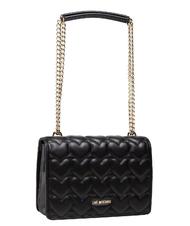 LOVE MOSCHINO HEART QUILTED Convertible bag Nero - Borse Donna - 2