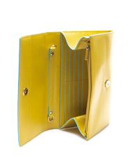 PIQUADRO CAMPIONARIO - BLUE SQUARE Pochette portafoglio in pelle GIALLO5 - Portafogli Donna - 2