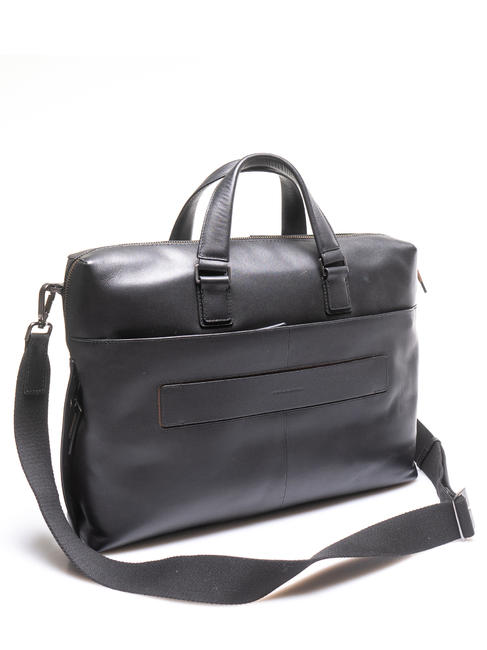 CAMPIONARIO - VANGUARD Cartella da lavoro in pelle porta PC 15,6"/ iPad9.7-11" nero2 - Cartelle Lavoro