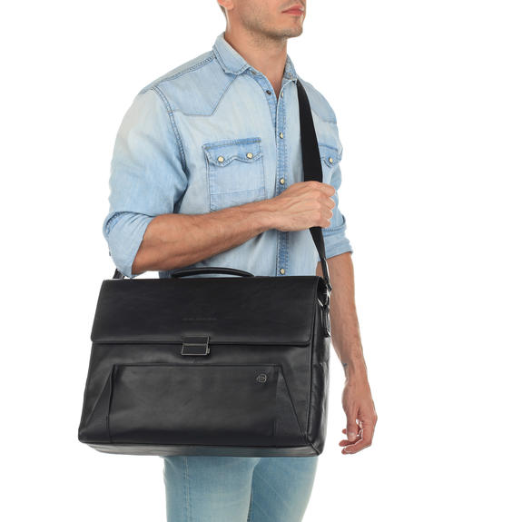 CAMPIONARIO - PAN Cartella porta PC 15" Nero - Cartelle Lavoro