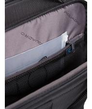 PIQUADRO BRIEF 2 Zaino porta PC in tessuto riciclato Nero - Zaini da lavoro porta PC - 7