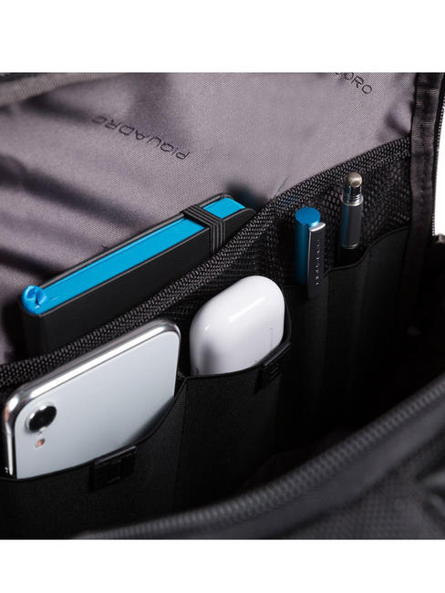 BRIEF 2 Zaino porta PC in tessuto riciclato Nero - Zaini da lavoro porta PC