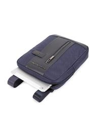 PIQUADRO BRIEF 2 borsello porta ipad in tessuto riciclato blu - Tracolle Uomo - 3