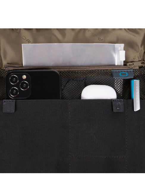 BRIEF 2 borsello porta ipad in tessuto riciclato blu - Tracolle Uomo