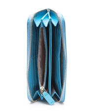COCCINELLE  METALLIC SOFT Portafoglio in pelle grana naturale Pool - Portafogli Donna - 3