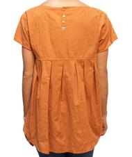 MANILA GRACE   Blusa mezza manica ricami floreali  coccio - T-shirt e Top Donna - 3