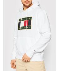 Tommy Hilfiger Icon Badge Felpa Da Uomo Con Cappuccio White - Acquista A  Prezzi Outlet!