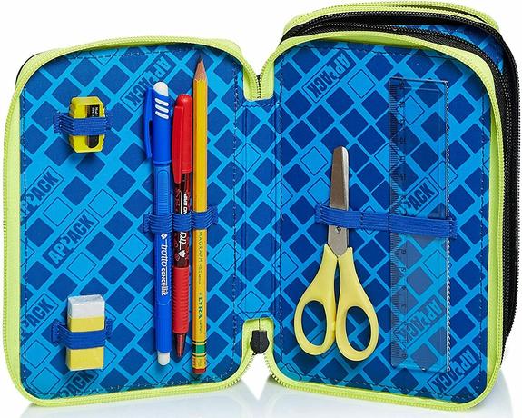 WEBKINS Astuccio con Kit Scolastico Completo Nero - Astucci e Accessori