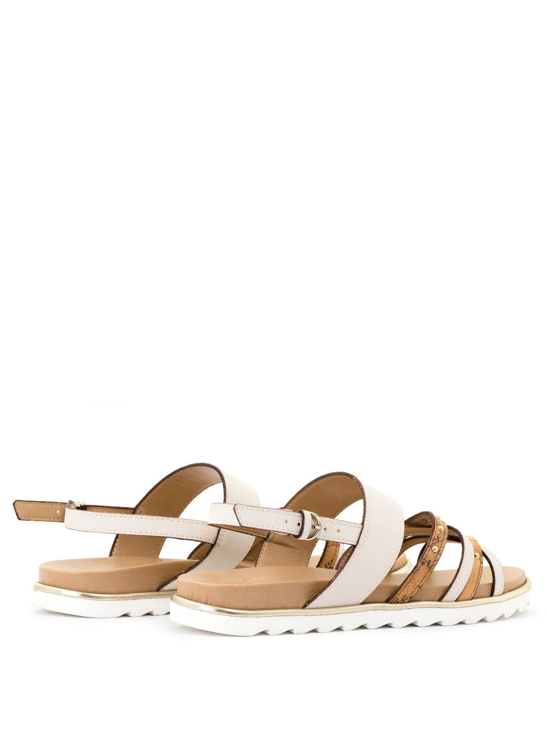 Alviero Martini Prima Classe Sandali Bassi A Fasce Bianco - Acquista A  Prezzi Outlet!