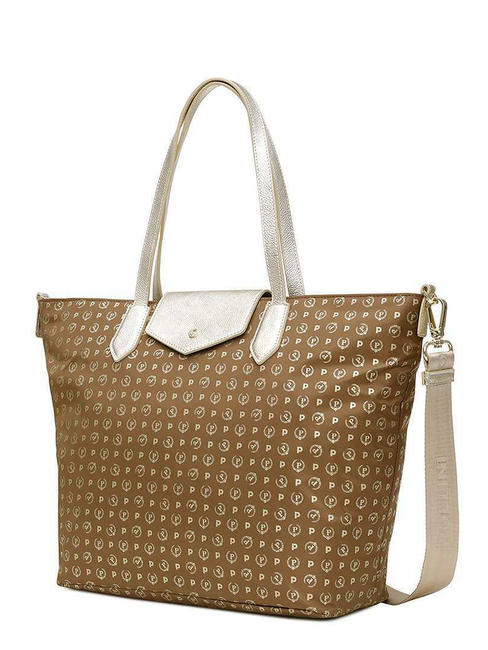 HERITAGE SOFT Shopping bag, con tracolla marr/oro - Borse Donna