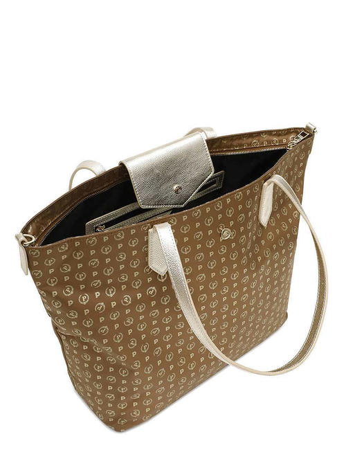 HERITAGE SOFT Shopping bag, con tracolla marr/oro - Borse Donna