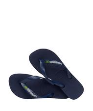 HAVAIANAS BRASIL LOGO Infradito  navyblu - Scarpe Unisex - 4