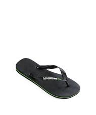 HAVAIANAS BRASIL LOGO Infradito  black black - Scarpe Unisex - 2