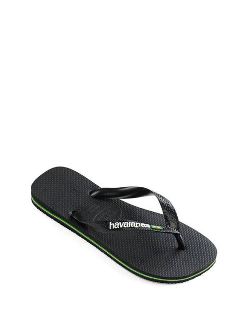 BRASIL LOGO Infradito  black black - Scarpe Unisex