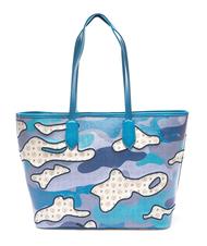 POLLINI HERITAGE SPLASH Shopping bag GHIACCIO - Borse Donna - 3