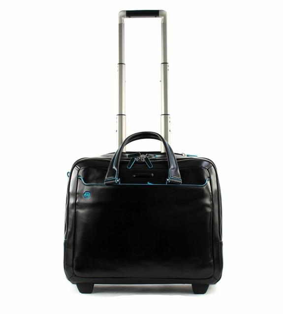BLU SQUARE Trolley pilota in pelle Nero - Trolley Pilota
