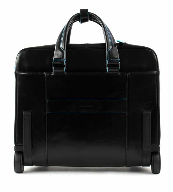 BLU SQUARE Trolley pilota in pelle Nero - Trolley Pilota