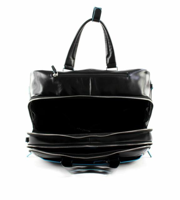 BLU SQUARE Trolley pilota in pelle Nero - Trolley Pilota