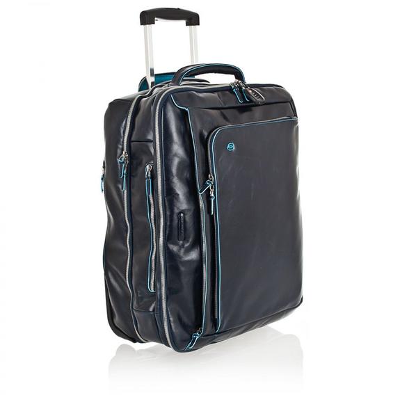Trolley Linea BLUE SQUARE, bagaglio a mano, porta PC 15" blu - Bagagli a mano