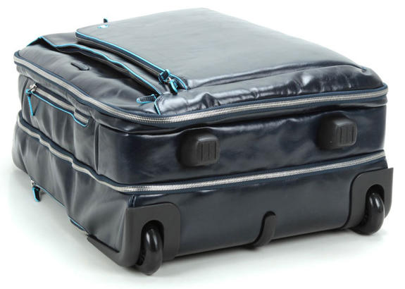 Trolley Linea BLUE SQUARE, bagaglio a mano, porta PC 15" blu - Bagagli a mano
