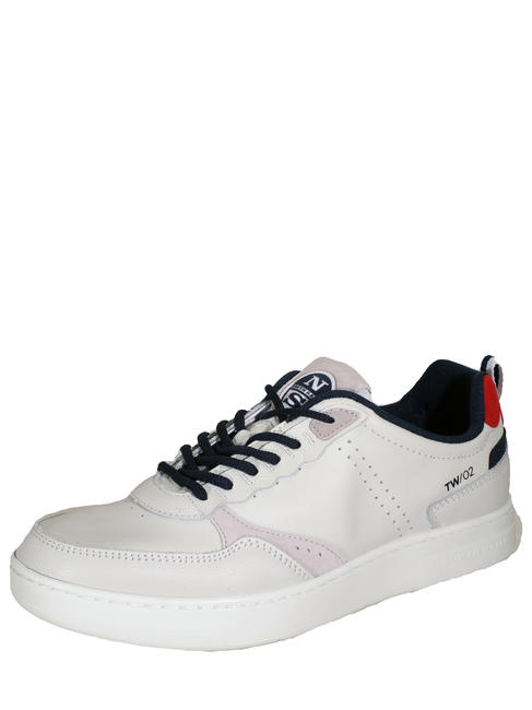 PEAK Sneakers in pelle whi/nav - Scarpe Uomo