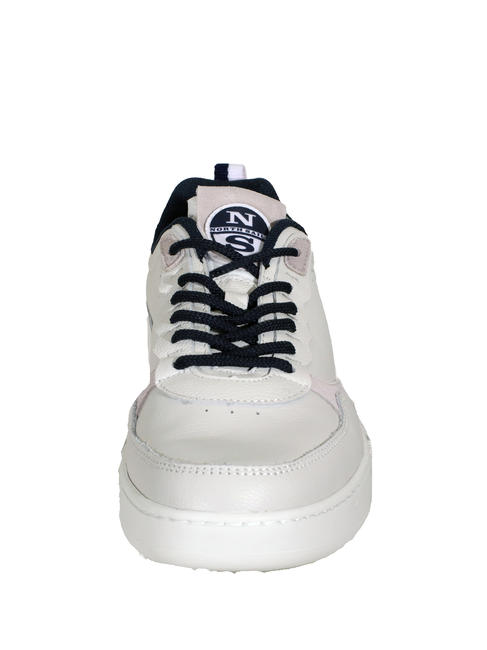 PEAK Sneakers in pelle whi/nav - Scarpe Uomo