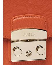 FURLA METROPOLIS S Mini bag a tracolla, in pelle tangerine - Borse Donna - 5