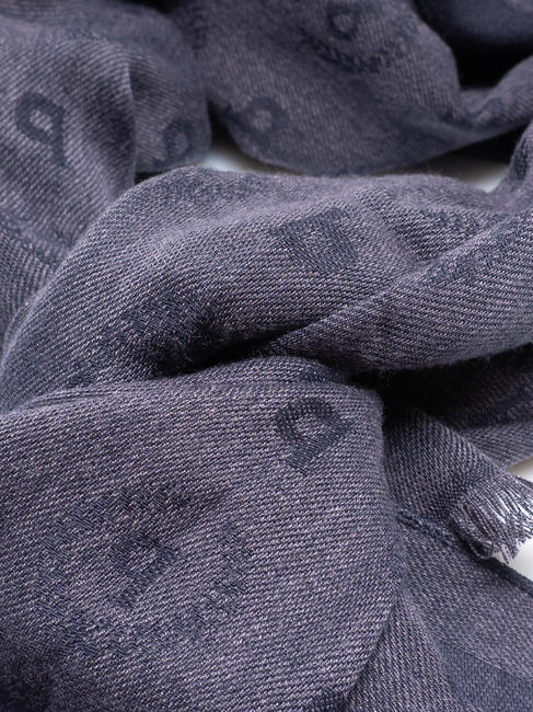 JAQUARD Sciarpa ampia blu - Sciarpe