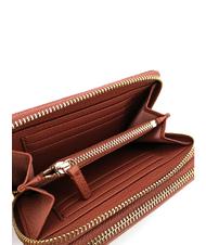 COCCINELLE METALLIC SOFT Portafoglio medio in pelle zip around cinnam - Portafogli Donna - 4