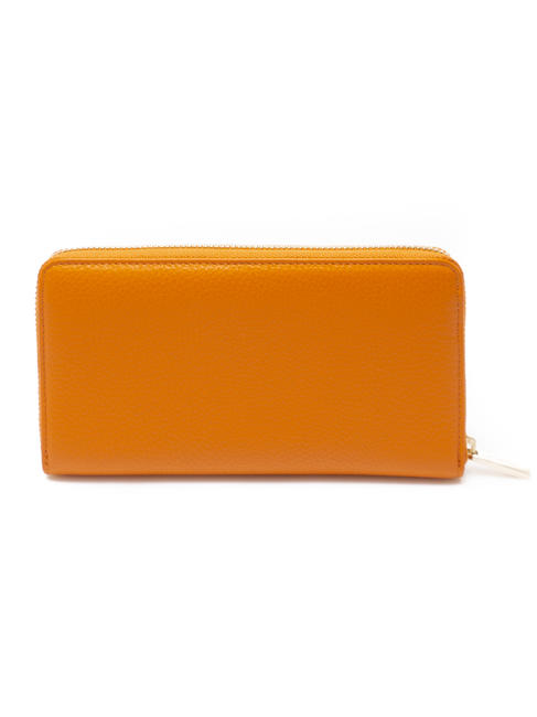 METALLIC SOFT Portafoglio grande zip around ginger - Portafogli Donna