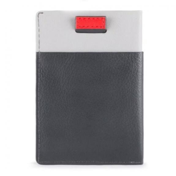 URBAN Porta carte di credito in pelle grigio - Portafogli Uomo
