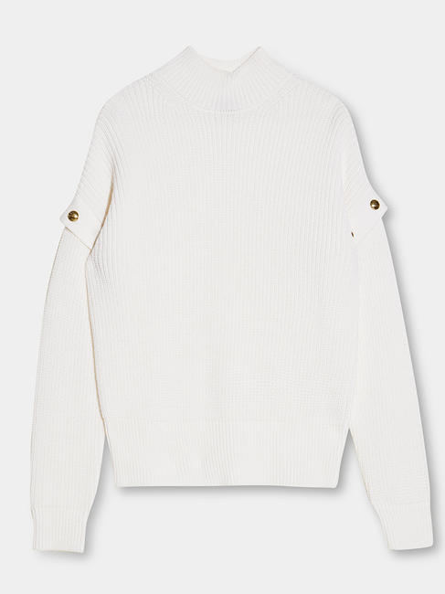   Maglione a collo alto con borchie bialana - Maglie Donna