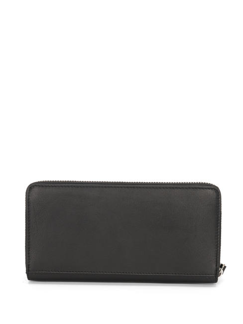 BASIC Portafoglio zip around grande in pelle Nero - Portafogli Donna
