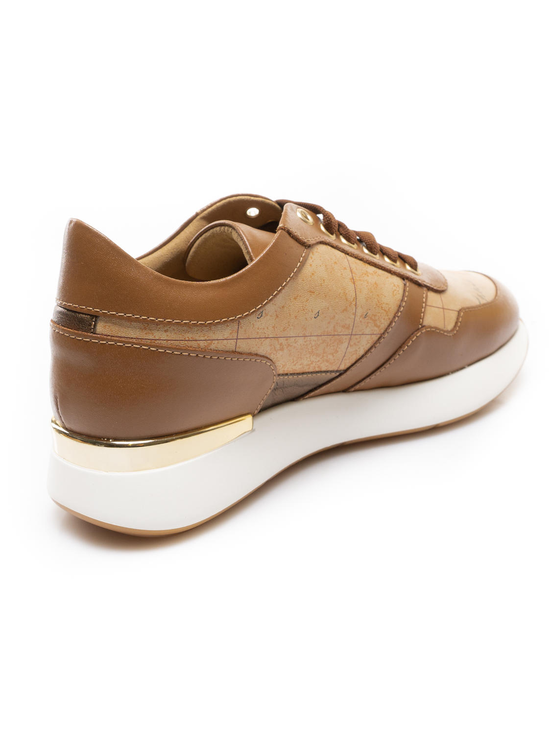 Alviero Martini Prima Classe Geo Sneakers Con Inserti In Nabuk Ghianda -  Acquista A Prezzi Outlet!