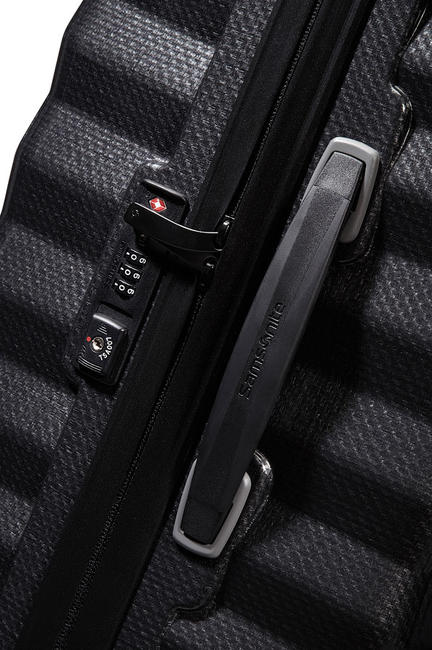 LITE-SHOCK Trolley misura grande, ultraleggero NERO - Trolley Rigidi