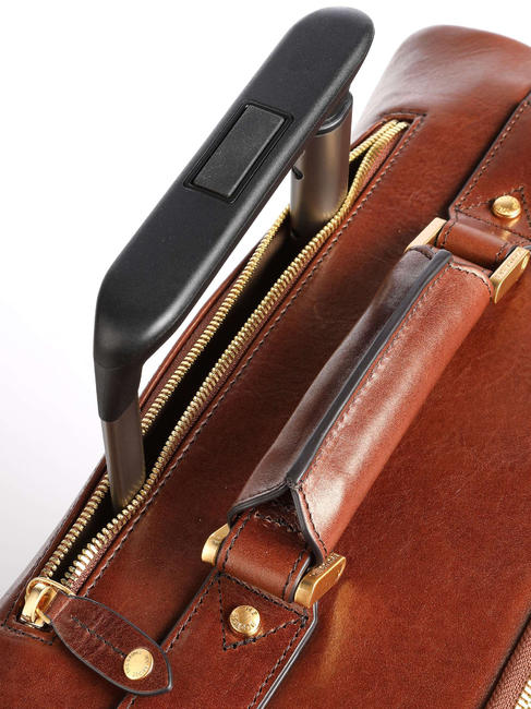 STORY Trolley bagaglio a mano, in pelle MARRONE - Bagagli a mano