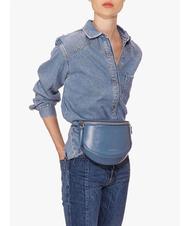 COCCINELLE BLACKIE Azalea Mini Bag a tracolla / Marsupio in pelle jeans - Borse Donna - 5
